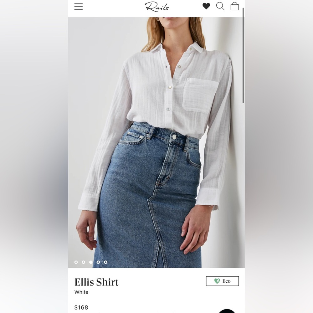 Rails White Button Down - image 1